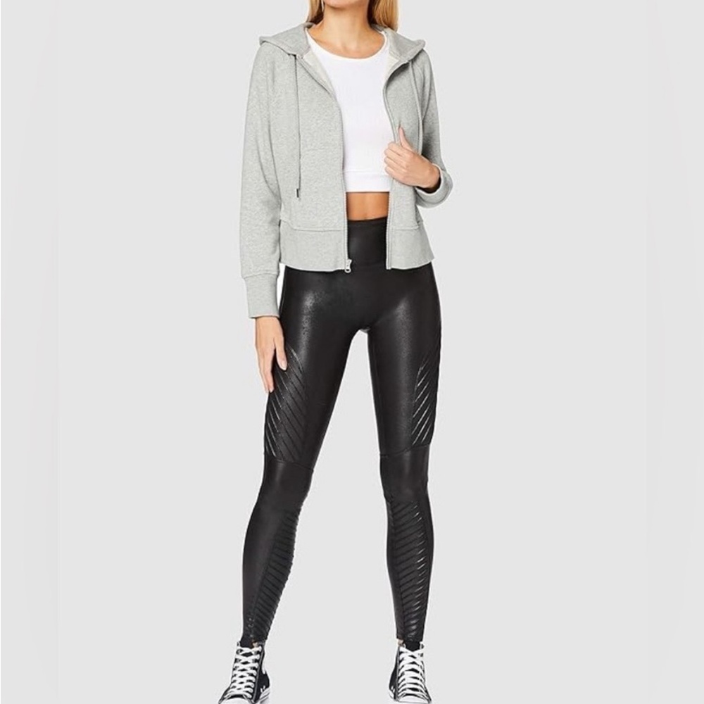 SPANX Black Faux Leather Leggings